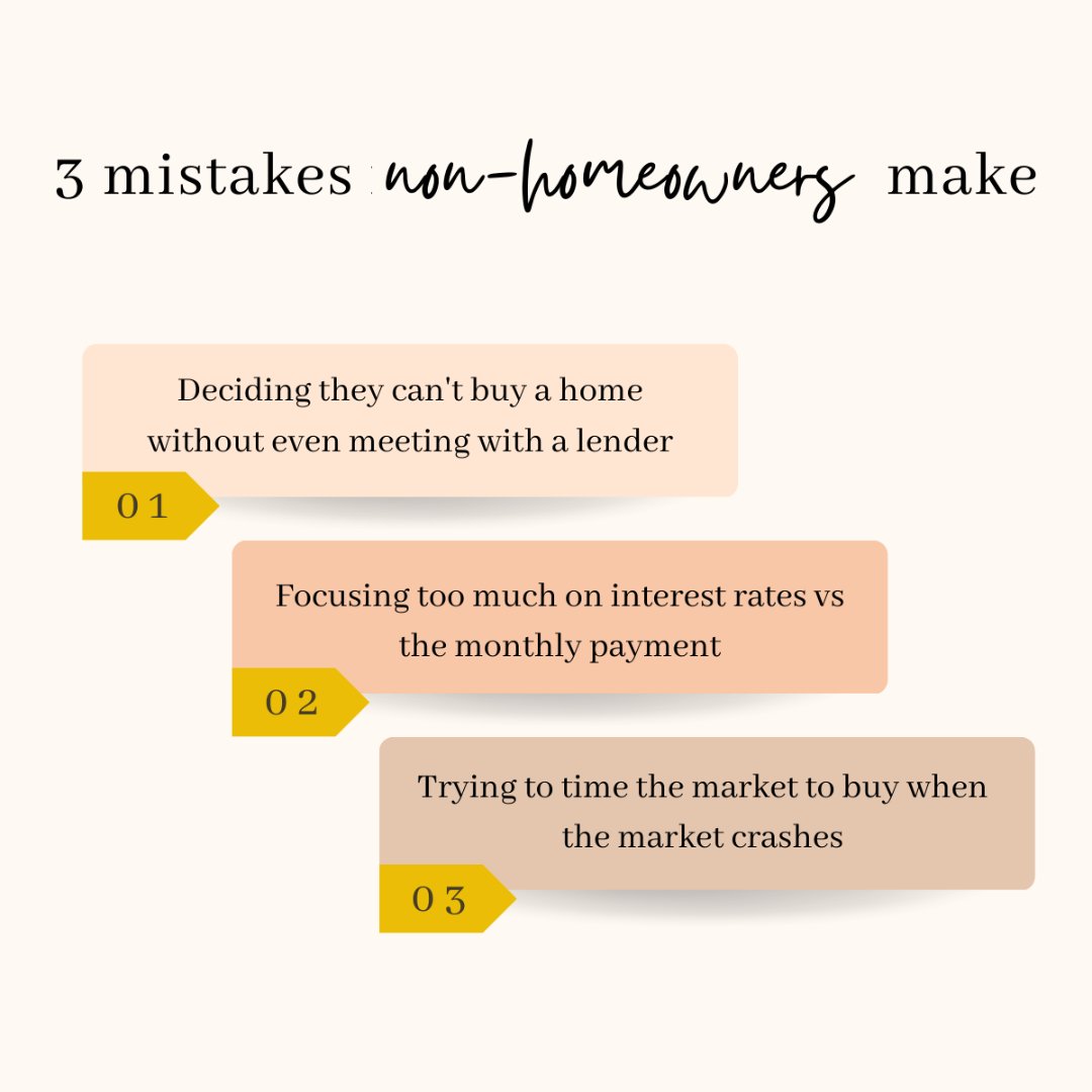 These are 3 of the most common mistakes I see non-homeowners make. If you’ve made any of these mistakes, it’s not your fault! It just means you haven’t had the necessary information to make the most educated decisions. 

#buyersmarket #homebuyer #firsttimehomebuyer #homebuying