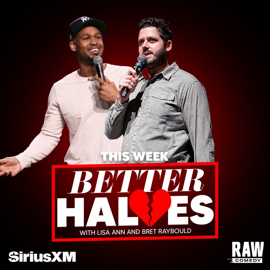 📢 It's almost that time! Me & @bretraybould are bringing the comedy heat with special guests @AndreDThompson + @dannyjokes on @BetterHalvesSXM 💔 for the Season 2 FINALE at 10AM/3PM/10PM ET on @SiriusXM Channel 99 Raw Comedy. 🔥 siriusxm.us/BetterHalves