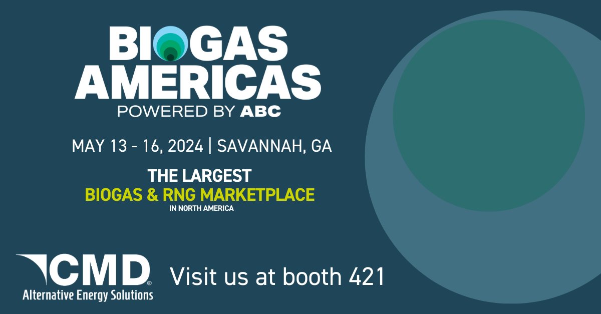 We're excited to meet everyone in Savannah, Georgia, next week for Biogas Americas. Swing by our booth #421 to explore flexible, profitable RNG solutions. Looking forward to seeing you there!