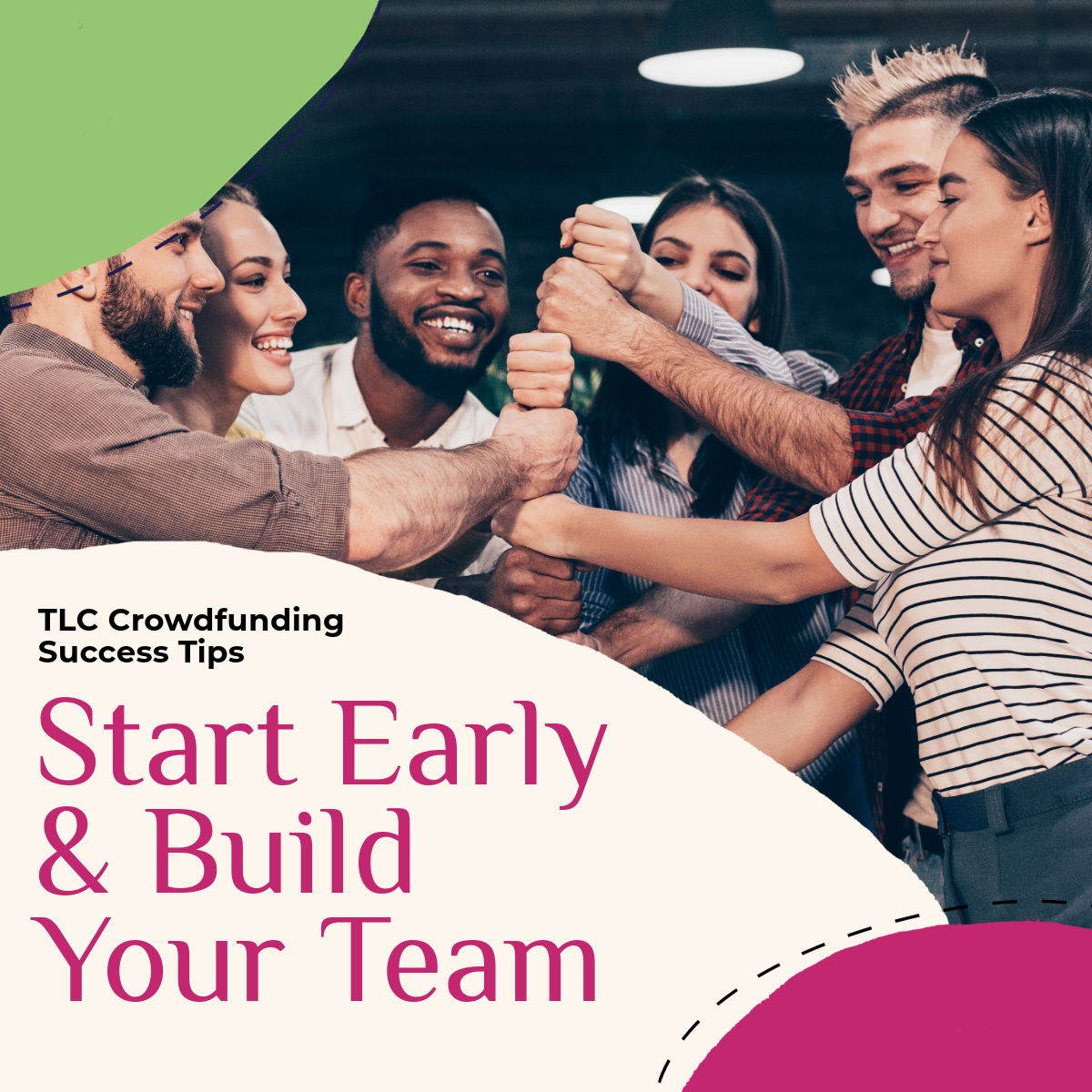 The Local Crowd has 10 short and free crowdfunding success tips to help you on your crowdfunding journey. Tip #1 - Start Early &amp; Build Your Team. Become a free member or subscribe to access all the success tips: thelocalcrowd.coop/register/