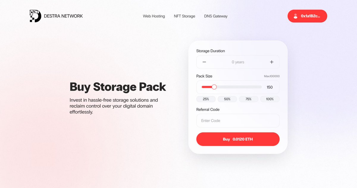 Destra Decentralized File Storage UI/UX v2.0 Upgrade As part of the UI 2.0 upgrade, we are developing a completely new, unified file storage platform for the Destra Decentralized Storage Network. These images are just a glimpse of the first iteration of the UI design. We are…