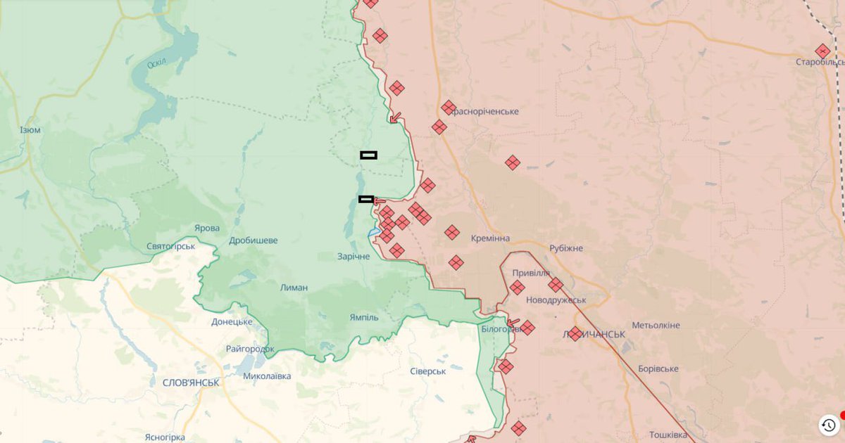 1/The #RussianFederation is trying to break through the defenses and enter the rear of the Armed Forces of #Ukraine in the Serebryan Forest, during the last few days there have been 10 to 20 assaults by Russian infantry against the border. 'The task of the occupiers is to cut off