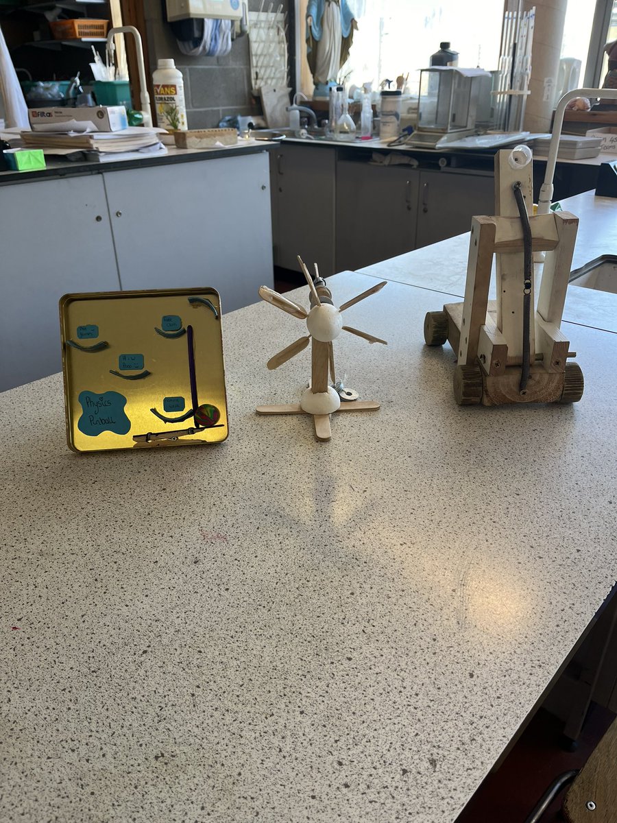 Finishing up energy with second years and their energy devices were brilliant. The prizes in physics pinball of a nature walk and no homework were definitely a highlight. #STEAM #scienceed