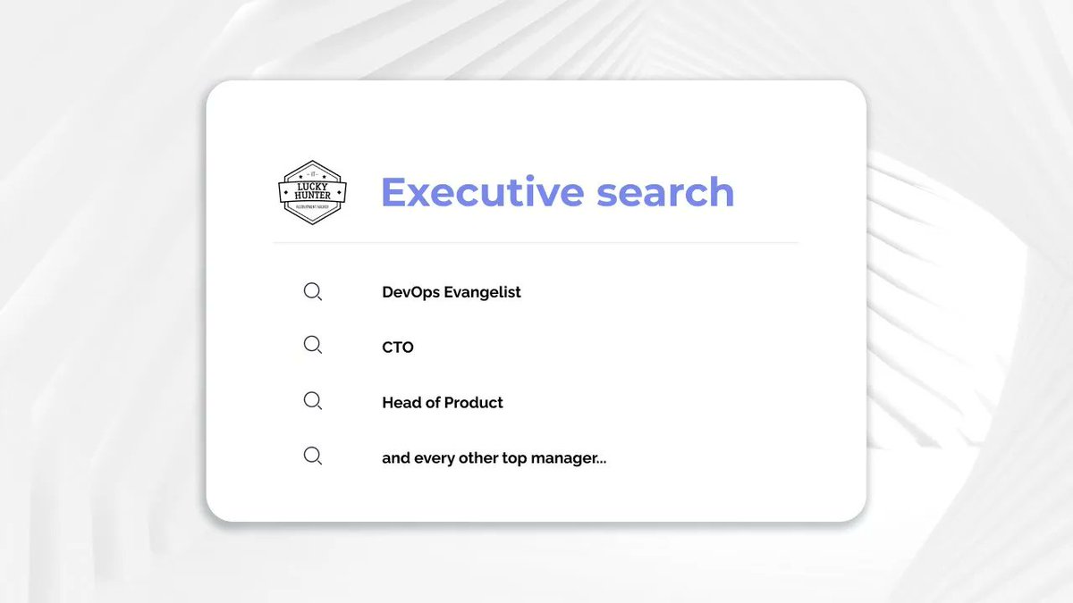 'I need top-managers, how can I hire them?'

Let's explore the specifics of Lucky Hunter's executive search service.
🌟 youtu.be/PJob0sD1olY.

#luckyhunter #itrecruiting #executivesearch #clevel #cases #csuite youtu.be/PJob0sD1olY