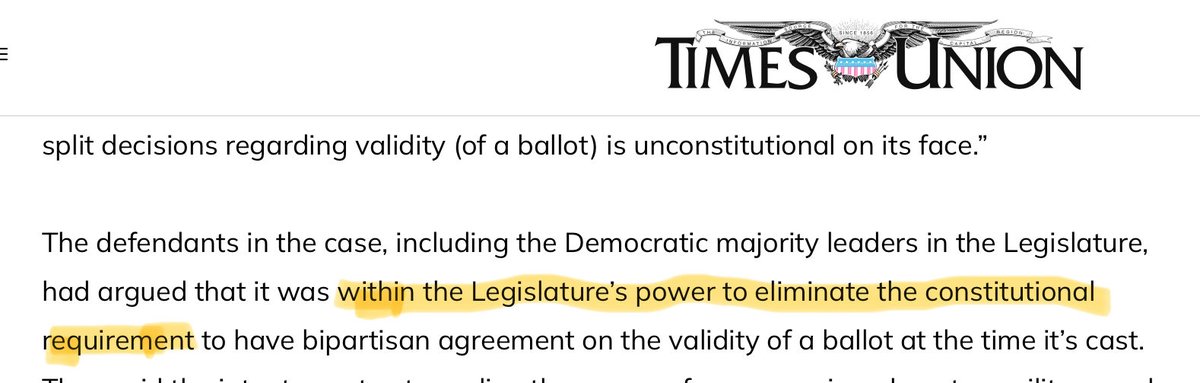 This tells you everything you need to know about how elected Democrats ⁦@nydems⁩ feel about The People’s document, the NYS Constitution.  They are willing to shred it, along with the US Constitution, to achieve their radical political goals…