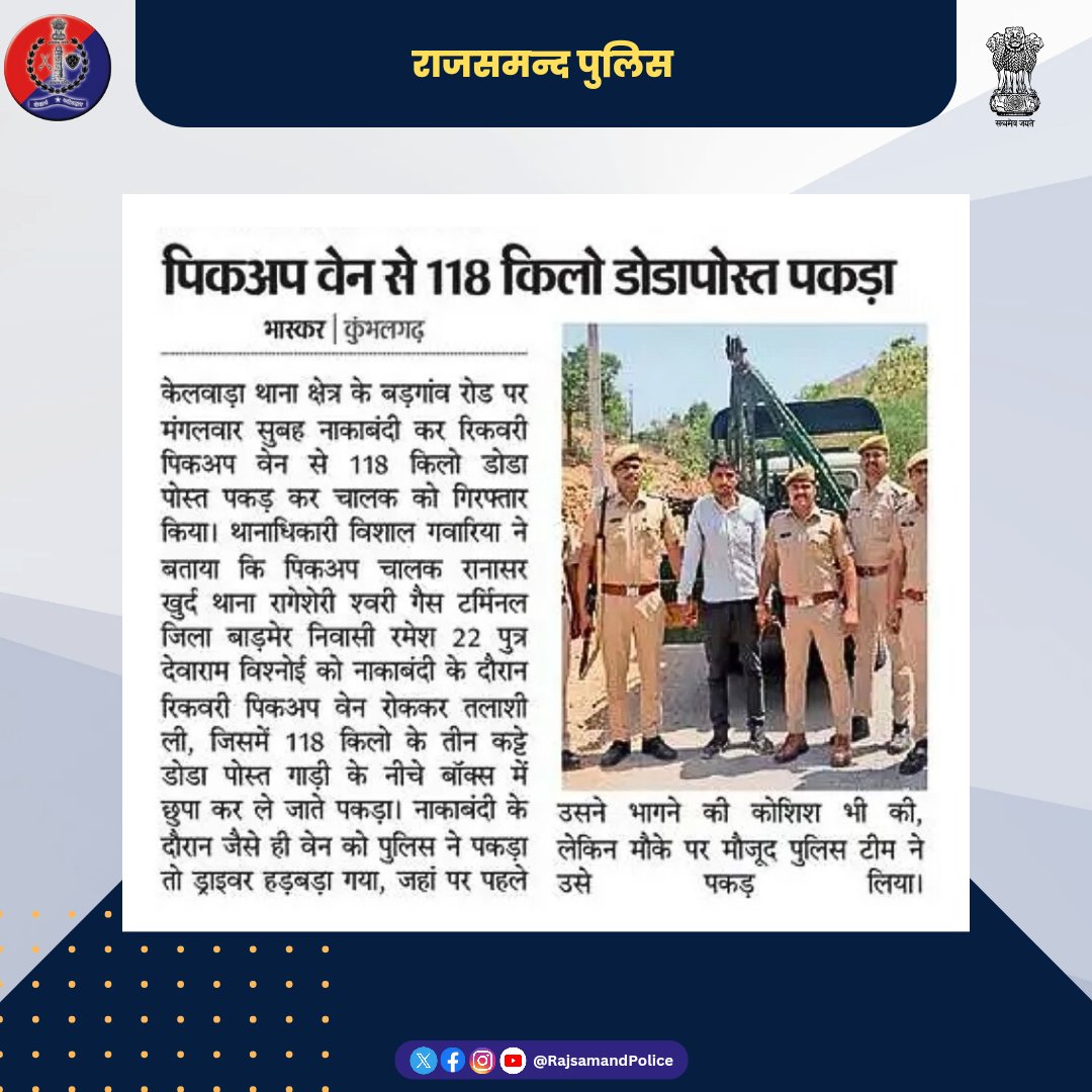 #राजसमन्द #RajsamandPolice #NewsUpdates