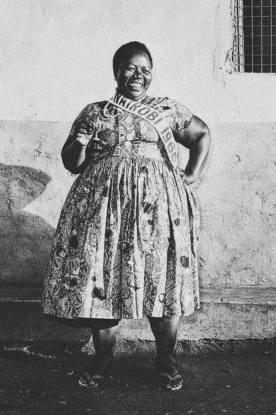 Winner of the Miss Nairobi beauty pageant. Kenya, 1966.