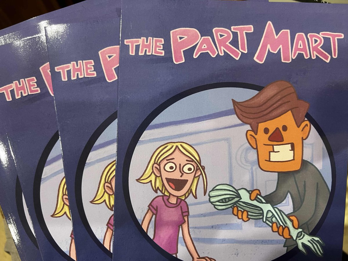 THE PART MART by Bret Nelson and Pete Mitchell is in stock and ready to ship to you! Have you grabbed your copy yet? It's body horror for kids of all ages!