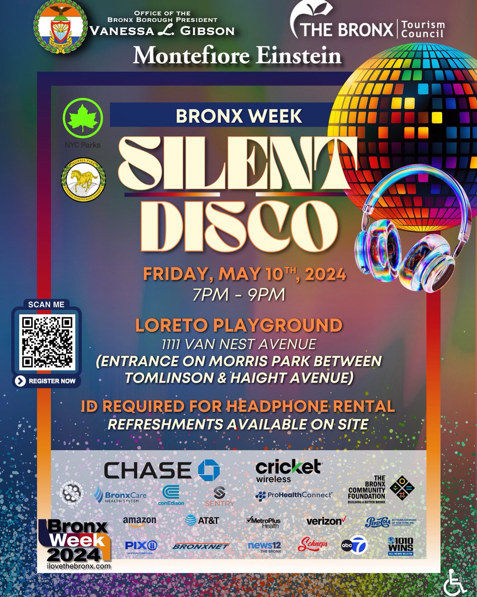 🚨Still Happening: We hope to see everyone tonight at our Silent Disco event at Loreto Playground (7PM - 9PM).
