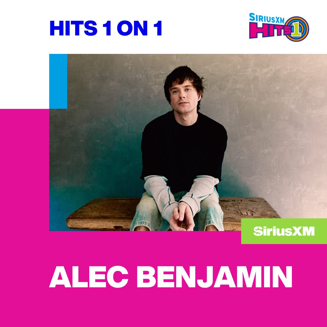 .@AlecBenjamin joins #Hits1LA's @TonyFly and @officiallysymon to talk about his new album #12Notes! Listen today (5/10) at 5pm ET/PT on @SIRIUSXM: sxm.app.link/AlecBenjamin-H…