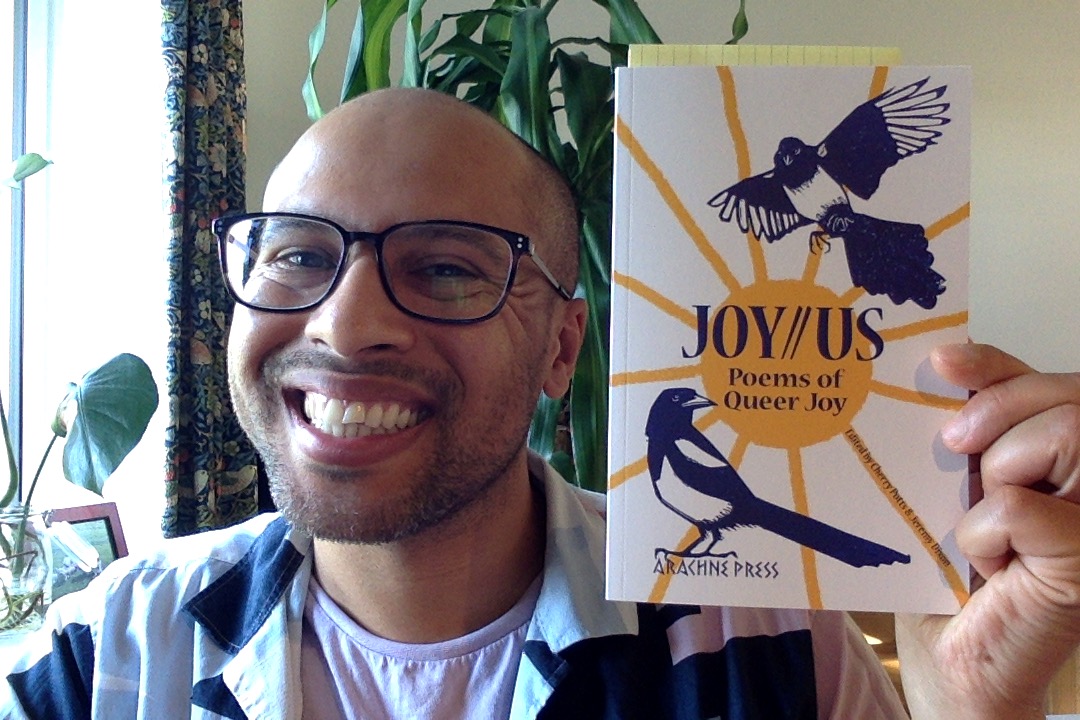 ONLINE: Friday 17 May 7pm I'll be reading some poems Joy//Us Poems of Queer Joy by @ArachnePress at our online book launch: outsavvy.com/event/18848/jo…