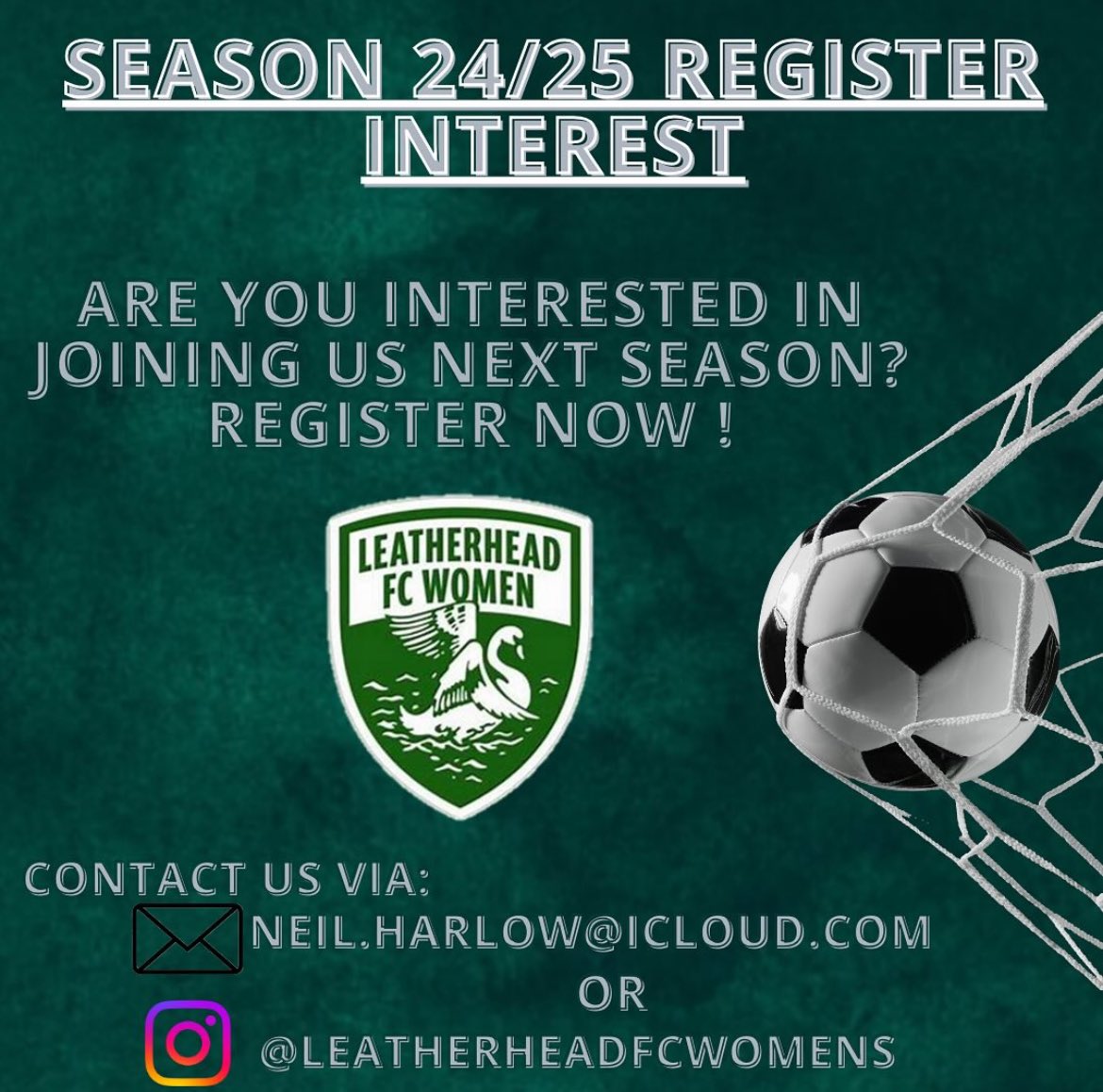 🚨ONE MORE WEEK 🚨 Don’t miss out places filling up fast. @WoSoRecruitment @LeatherheadFC