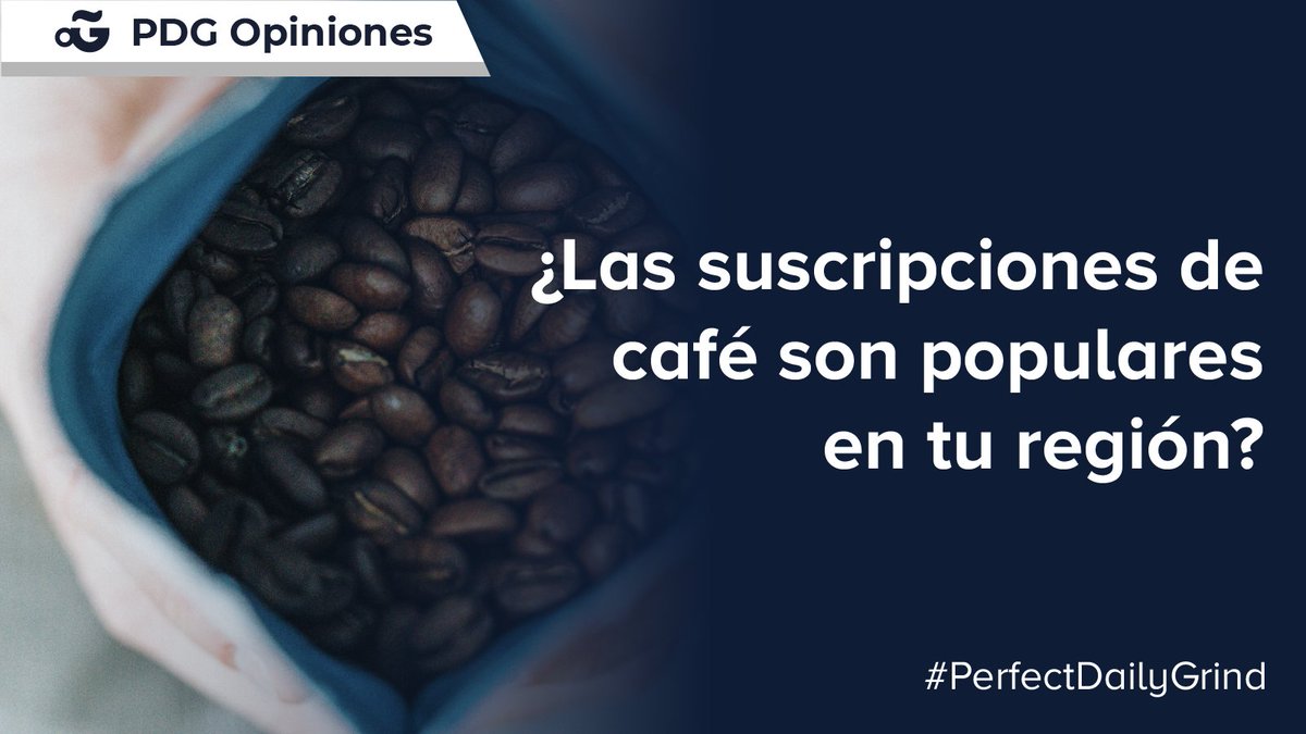 ¿Las suscripciones de café son populares en tu región? ¡Tu opinión nos interesa! Te leemos 👇 #PDGEspañol