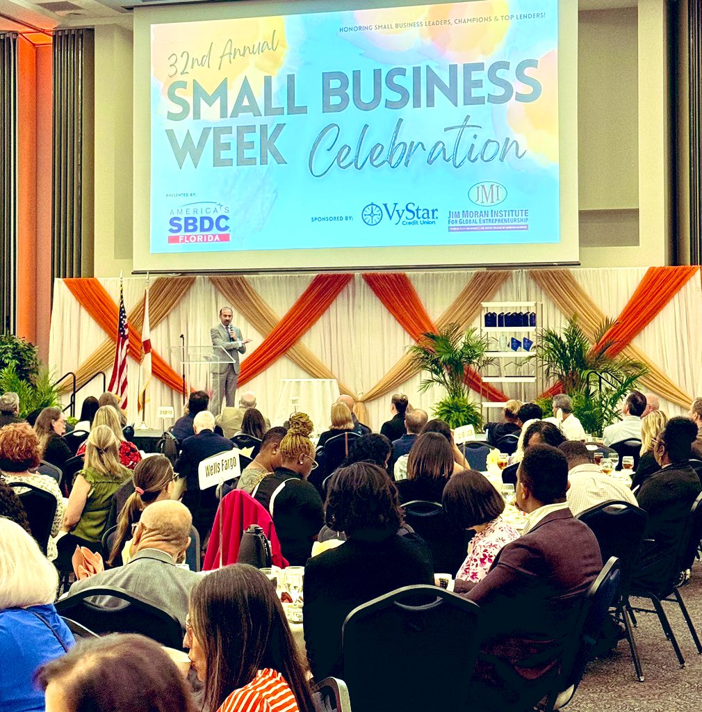 Congratulations to #SmallBusinessWeek award winners in Jacksonville, FL — you inspire our work at @SBAgov. Grateful to @SBDCatUNF and local partners for supporting the next generation of entrepreneurs in the region.