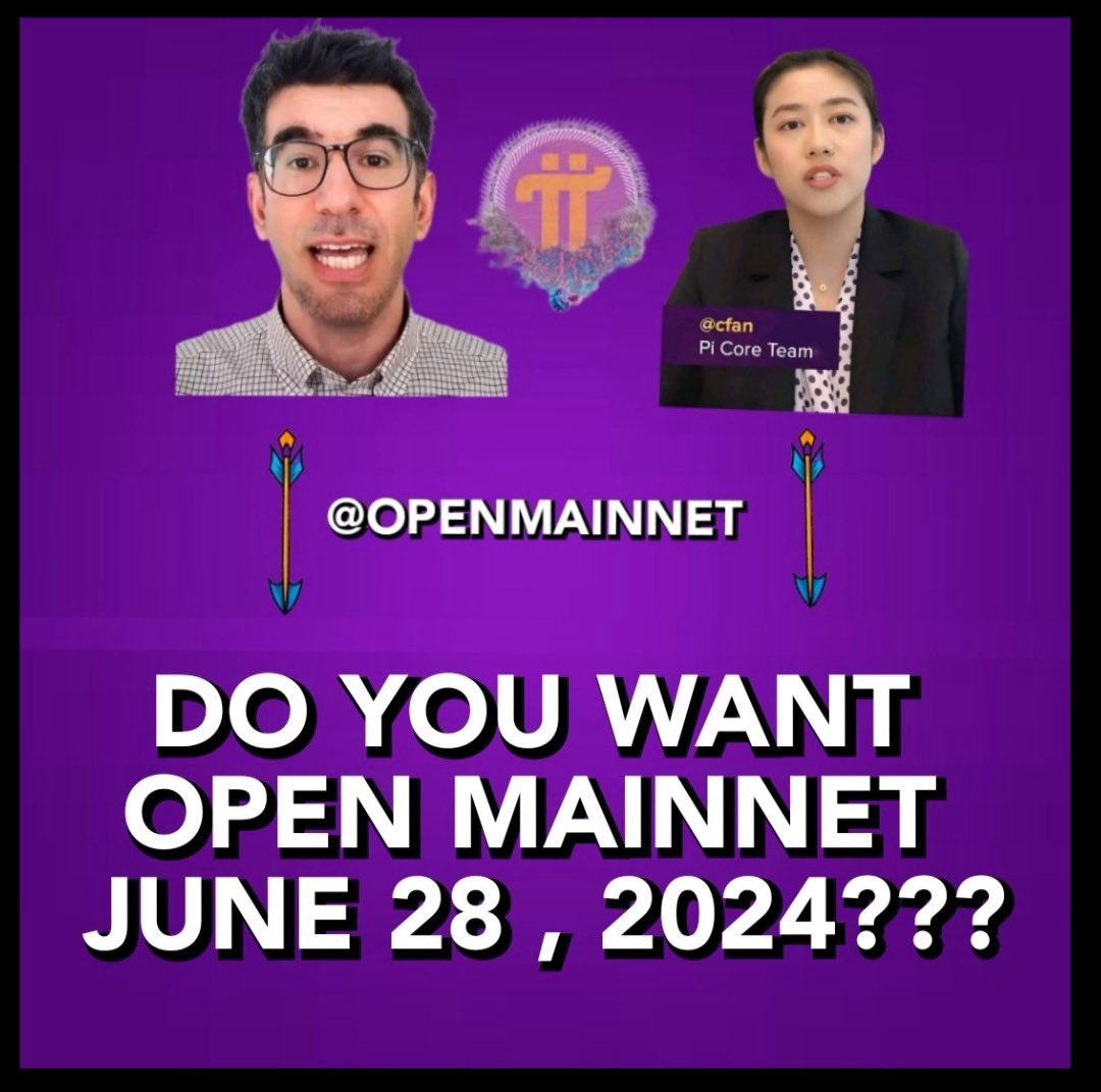 Do you want Open Mainnet in June 28,2024? ✅