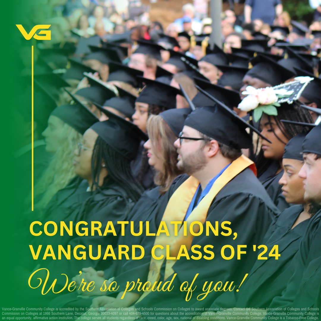 Congrats, Class of 2024—you did it! We're so proud of your hard work and can’t wait to hear about your future successes! 🧑‍🎓🎉👏 (While we're waiting for this evening's photos, enjoy one from last year 🙂) #educate #inspire #support #classof2024 #vgcc #yourcommunityyourcollege