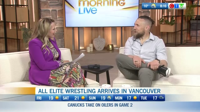 .@bryandanielson of @AEW tells CTV Morning Live's @Keri_Adams about his rigorous career in the ring & his upcoming appearance at @RogersArena! 🤼 bc.ctvnews.ca/video/c2919872…