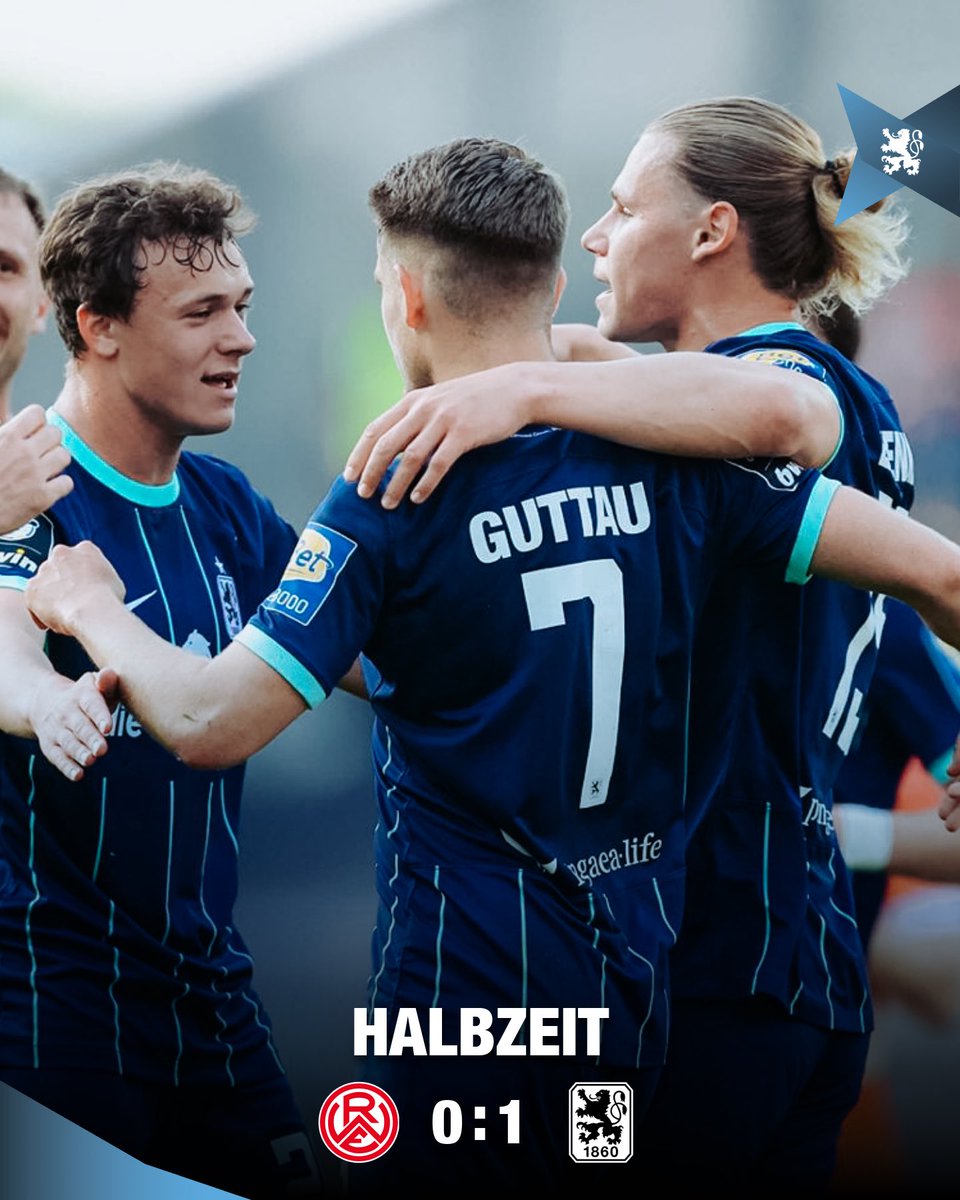 Zur Halbzeit in Essen führen die Löwen mit 1:0! 👏🏼🤩 #RWEM60 #tsv1860 #ELIL #GemeinsamFürSechzig #EinTeamEinWeg