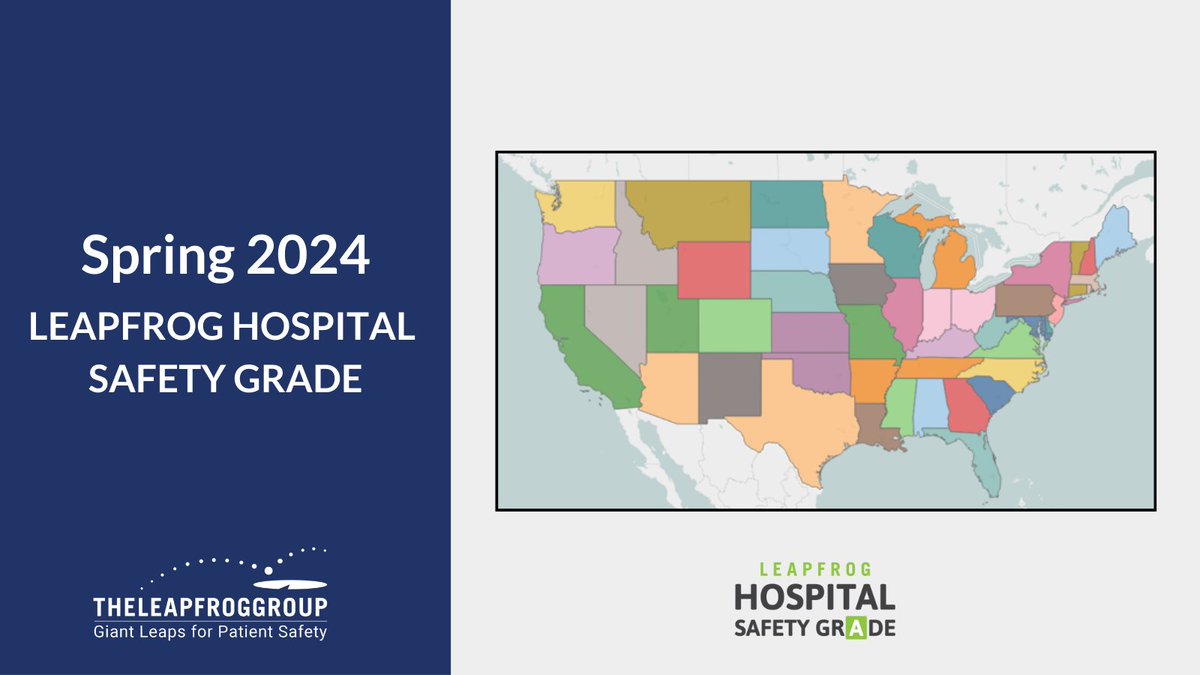 How did your state fare in the spring 2024 @LeapfrogGroup #HospitalSafetyGrades? Click here to find out: ow.ly/ge1050RAGU0