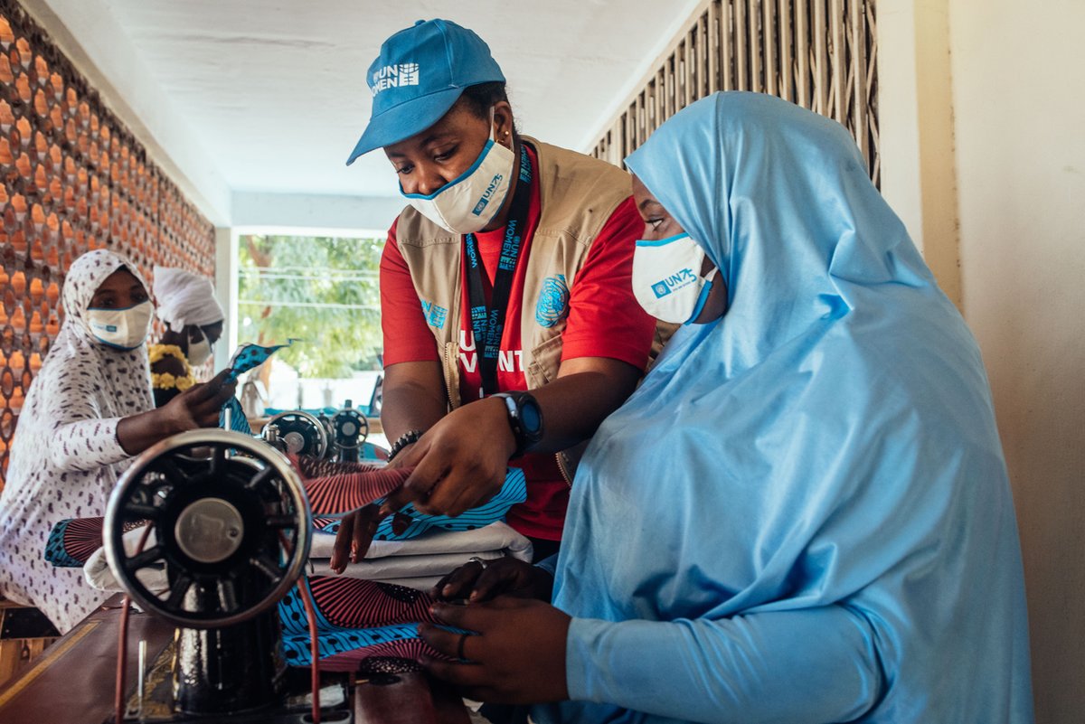 Day by day, UN Volunteers lead steps toward gender equality👣. Every step of a volunteer has an impact - like those of UN Volunteer Blessing, who managed individual support for Nigerian survivors of gender-based violence and sensitization sessions for women and girls. #ActNow