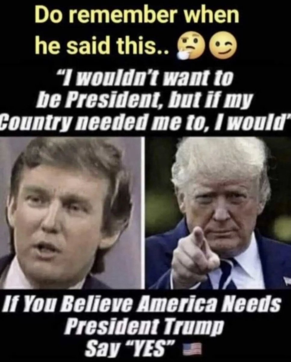 Do you believe America needs President Trump?