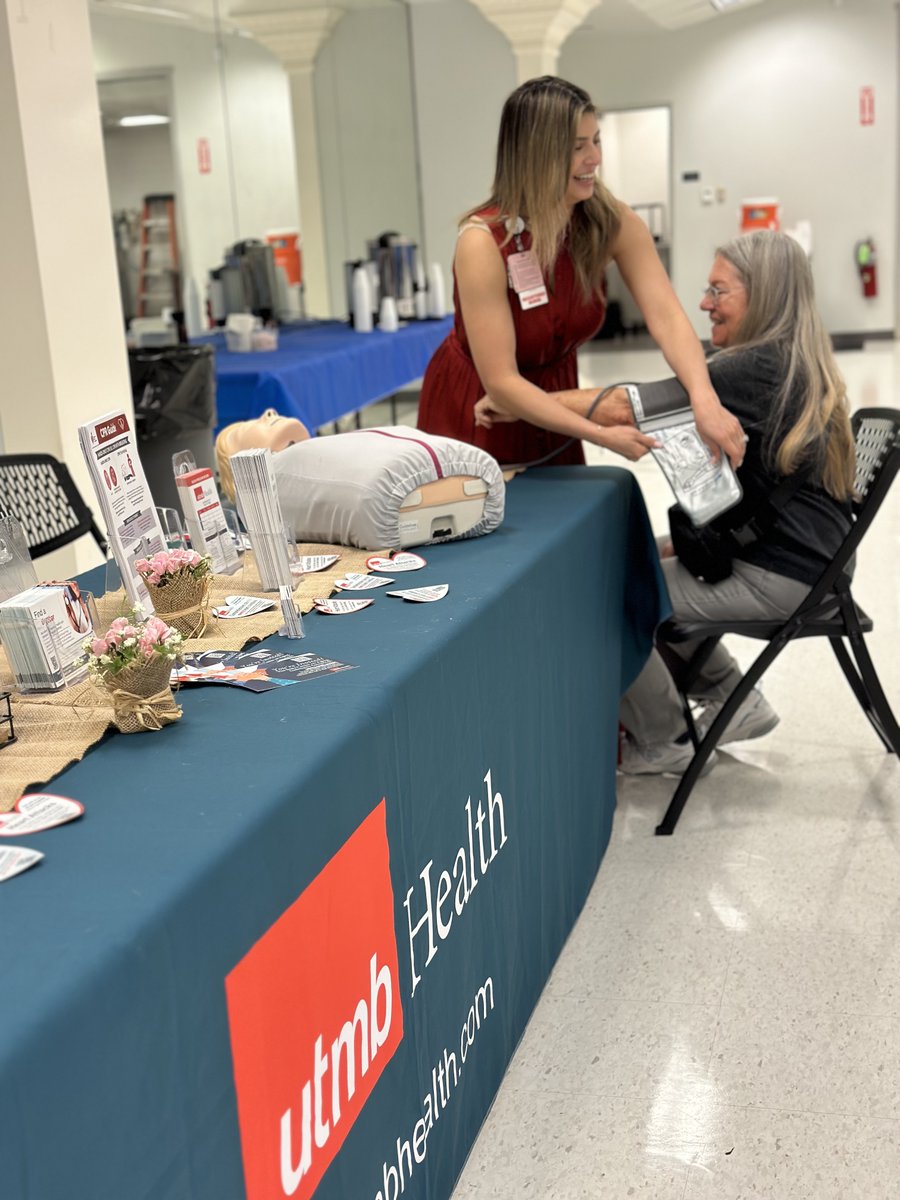 Dr. Hani Jneid @docHJ, @utmbcardiology, had the pleasure of speaking with the Webster Area Chapter of AARP, Inc. about heart health and cardiovascular disease. Attendees were also able to have their blood pressure checked and practice hands only CPR. ❤️ ❤️ ❤️