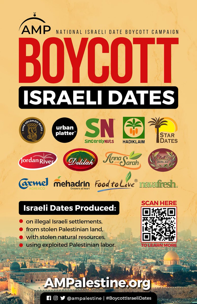 #BoycottIsrael
Don't fund oppression. #BoycottIsrael #BDS #BoycottIsrael