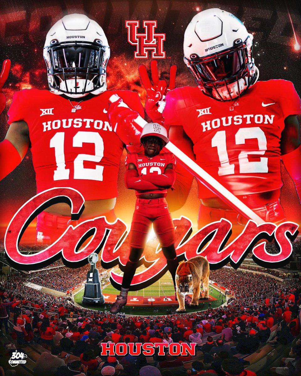 #AGTG After a Great spring game I’m truly blessed to announce I’ll be committing to the University of Houston #GoCoogs #Committed @ShielWood @CoachWEFritz @BERKNERFOOTBALL @CoachNine7 @B_Lew_95 @Coach_Hollins @CoachConner1906 @CoachLoveTx1