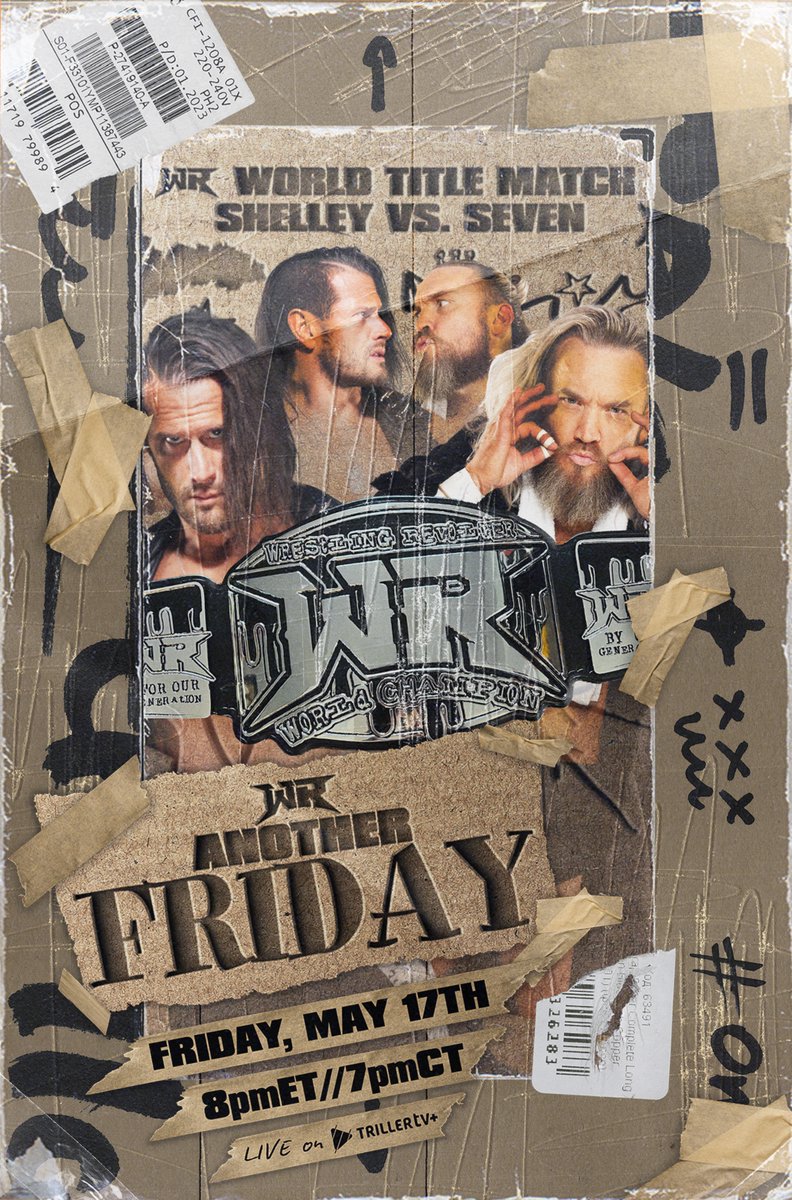 PWRevolver's tweet image. 💥FIRST TIME EVER💥

*REVOLVER WORLD TITLE MATCH*
(c) Alex Shelley
Vs.
Trent Seven!

5.17.24
#RevolverFRIDAY
Dayton, OH
LIVE on @FiteTV+

🎟️ RevolverTickets.com

📺 trillertv.com/watch/wr-anoth…