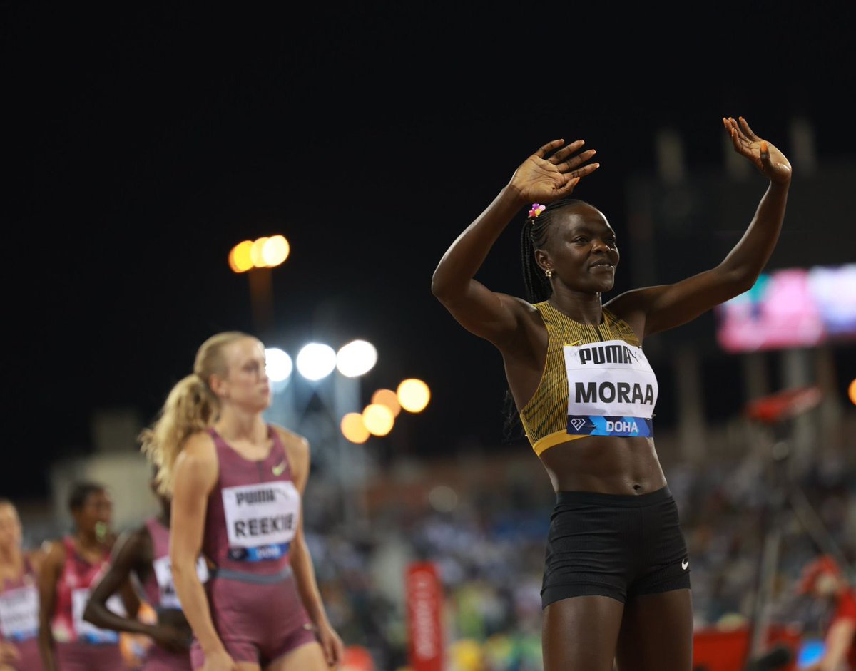 Congratulations Mary Moraa on winning the 800metre race at the #DohaDL in 1:57.91. That was a stellar performance!