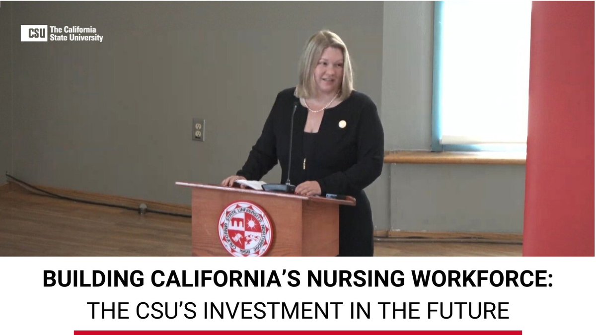 'Thank you for all the work you do everyday in advancing health care justice across the state of California and beyond.' #CSUforCA @CSUNorthridge President Beck welcomes participants to the first intersegmental CSU Nursing Summit. Watch the livestream: calstate.edu/pages/livestre… 🩺