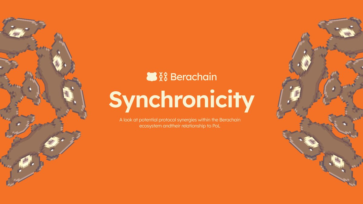 Bm Beras I just released a another deep dive on the Berachain blog - this one covers a handful of protocols and gives insight on how PoL has influenced their design choices. Read at your leisure, feedback is always appreciated Ooga Booga 🐻⛓ blog.berachain.com/blog/synchroni…
