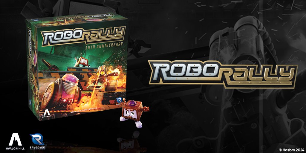 #RoboRally 30th Anniversary Edition celebrates the chaos this racing game has delivered since 1994! This limited run for up to 8 players upgrades the robotic pandemonium with deluxe components to program your robot. Pre-order now at #HasbroPulse!