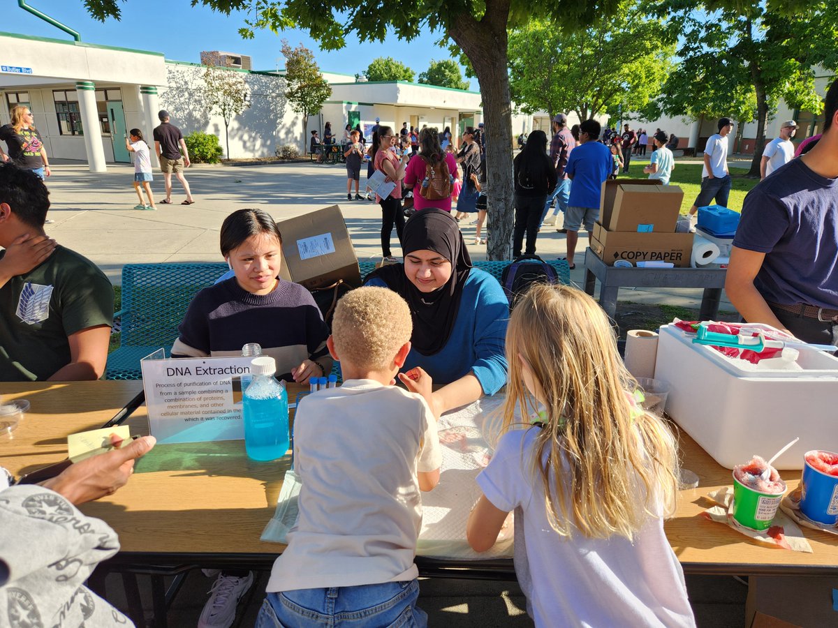 shsbiotech's tweet photo. Biotech students enriching young minds! Our volunteers from the Biotech program brought science to life at Butler Elementary's Open House, engaging students with interactive activities and sparking curiosity about the wonders of science. https://t.co/lA162Z6EIc