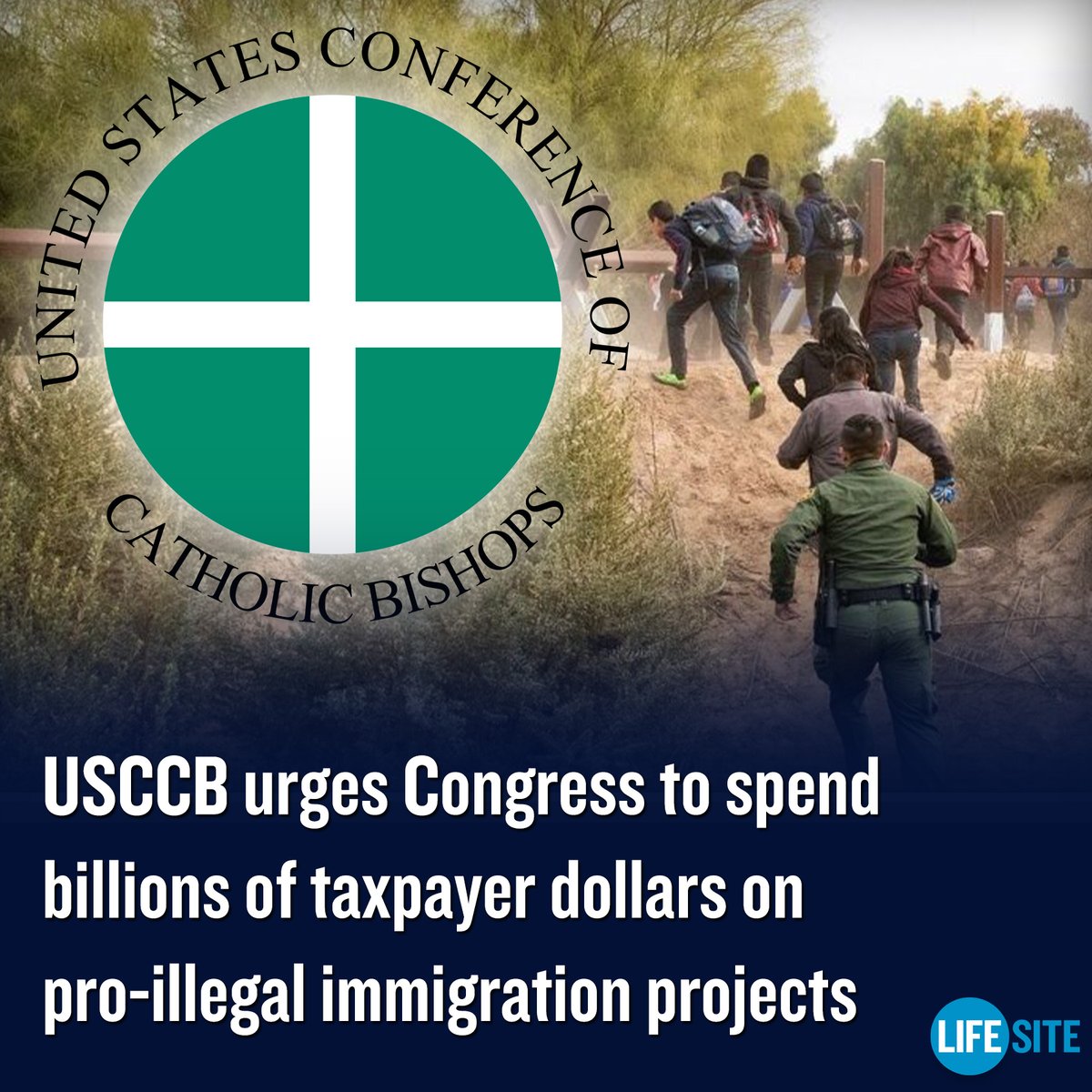 The @USCCB's migration committee chairman, left-wing Bishop Mark Seitz, called on Congress to spend more than $20 billion on initiatives and to ‘reject measures that further restrict access to asylum.’ MORE: lifesitenews.com/news/usccb-urg… #CatholicX #Catholic #Congress #Immigration