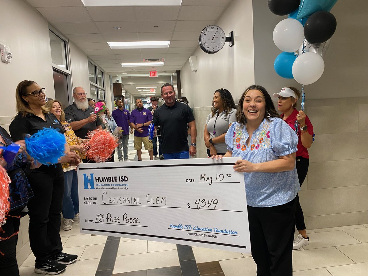 Best day ever!!!!! 🙌🏼 Thank you to the @HumbleISD_FDN! I What for a great way to end teacher appreciation week! #HumblePrizePosse I’m still shaking with excitement! 😁😁😁@MBushnellCE @KIrish_CE @katepeters29 @KimfairchildK @HumbleISD