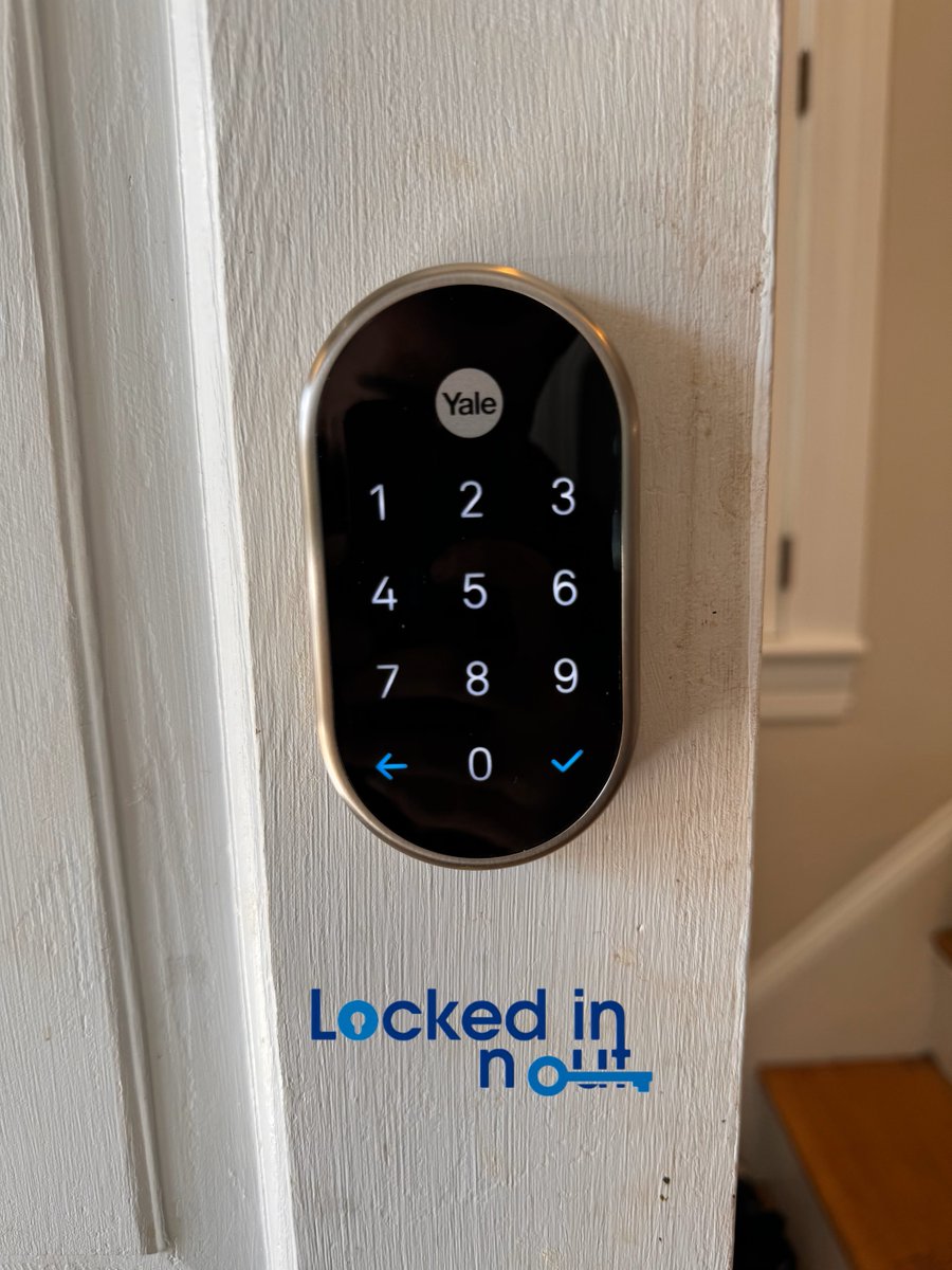 Simplify your home access with our residential locksmith service in Newton! 🏡🔑 We're installing the Nest Yale keypad lock, allowing easy access via the app. lockedinnout.com / (617) 599-7435

#LocksmithService #NewtonMA #SmartHomeSecurity