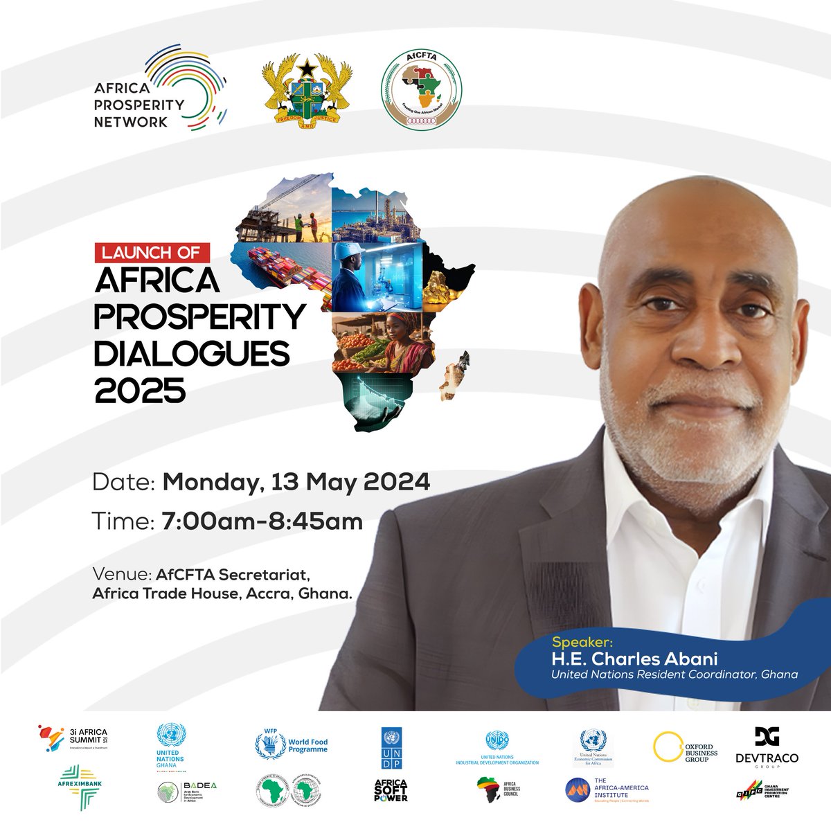 Africa Prosperity Network (@apn_secretariat) on Twitter photo We are pleased to introduce Mr <a href="/charlesabani/">Charles Abani</a> as a speaker for the launch of #apd2025, happening Monday, 13 May 2024. 1/2
<a href="/afreximbank/">African Export-Import Bank - Afreximbank</a> <a href="/UNDPAfrica/">UNDP Africa</a> #AfCFTA #AfricaProsperityDialogues #africaprosperitydialogues2025 #ECOWAS We are pleased to introduce Mr <a href="/charlesabani/">Charles Abani</a> as a speaker for the launch of #apd2025, happening Monday, 13 May 2024. 1/2
<a href="/afreximbank/">African Export-Import Bank - Afreximbank</a> <a href="/UNDPAfrica/">UNDP Africa</a> #AfCFTA #AfricaProsperityDialogues #africaprosperitydialogues2025 #ECOWAS