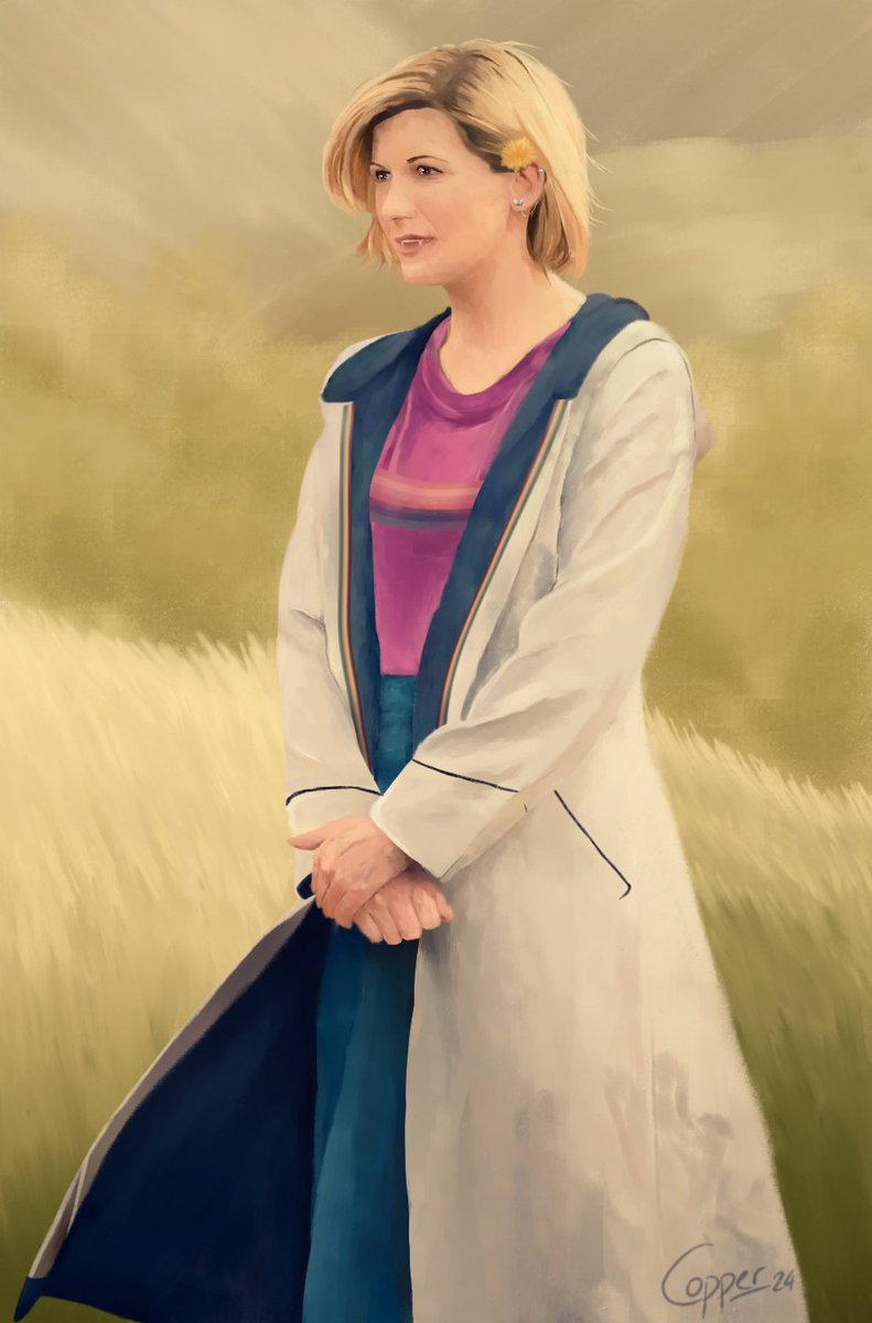 first time doing clothing in this style :D
(4 hours 15 mins)

rts appreciated <3 
#DoctorWho #DoctorWhoFanart #thirteenthdoctor #13thdoctor #JodieWhittaker