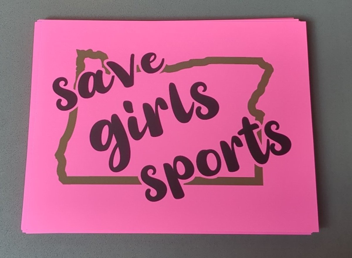 Lots of spring sports are wrapping up. Headed to districts or State? Be sure to get one of our signs to show your support for Oregon girls! #SaveOregonGirlsSports #SaveGirlsSports