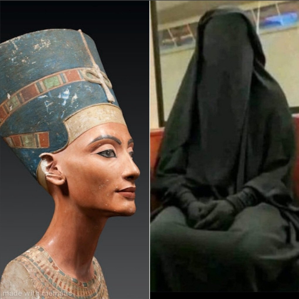 Ägypten erlebte wohl tatsächlich den grössten Abfall der Geschichte.
Allerdings braucht es da kein KI-Bild. Die Büste von Nofretete ist weitaus eleganter, edler und schöner.