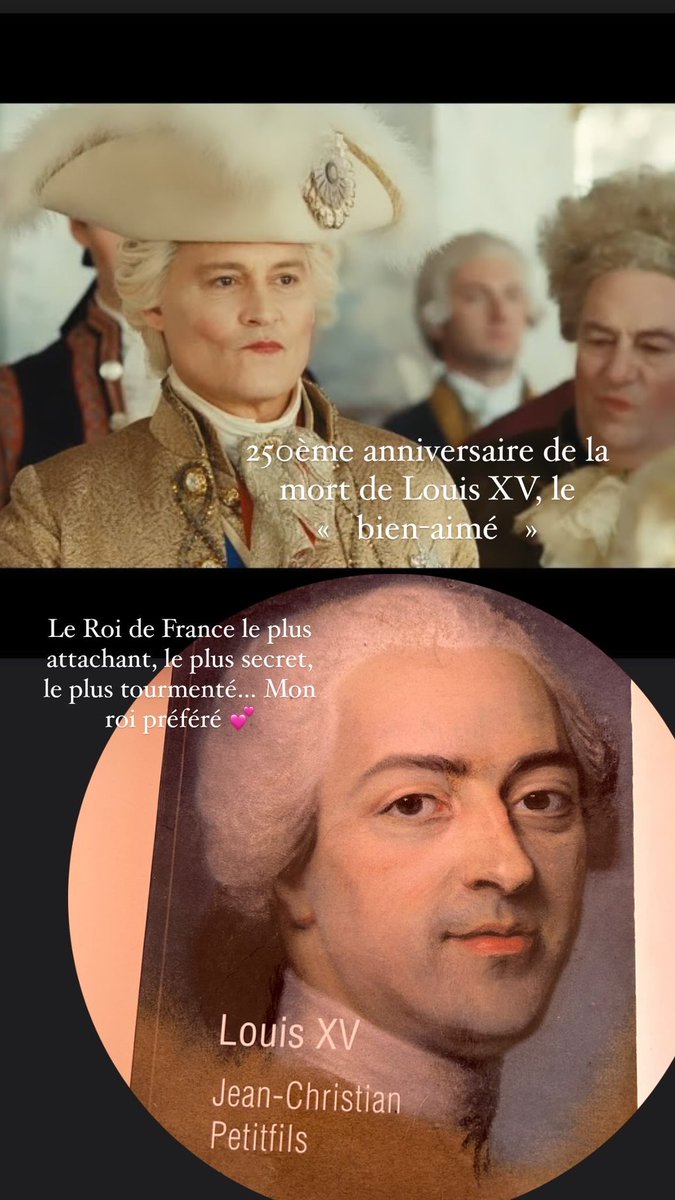 250ème anniversaire de la mort de Louis XV, le roi de plus attachant de l’histoire de France. Orphelin, cyclothymique, secret, beau et « bien-aimé » enfant roi, mort dévoré par la variole. On lui imputera plus tard le déclin de la monarchie. Un destin tragique qui m’a tjrs émue.