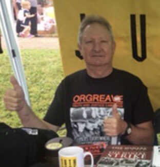 We’ll be at @BannersHeldHigh tomorrow 11 May. Come & march with us & come along to our stall & say hello. #orgreave veteran #OTJC stalwart activist @KevinHorneOTJC will be speaking #MinersStrike40 See you there