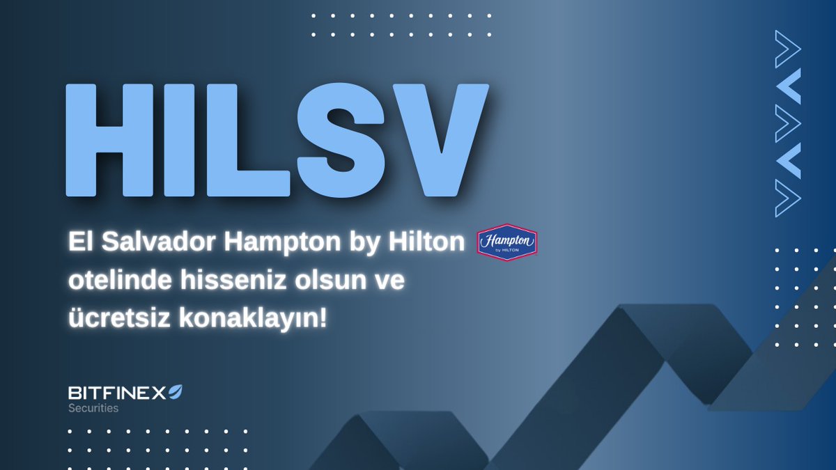 #Bitfinex♻️’in El Salvador'daki Hampton by Hilton oteli ile yatırımcılara hisse sahipliği fırsatı sunuyor ve otel tokenizasyonunun ilk örneği olarak öne çıkıyor! Yatırımcılar, minimum 1.000 USD'lik yatırım karşılığında Hilton hisseleri alabilirler. Bu yatırımın getirisi, ilk 5…