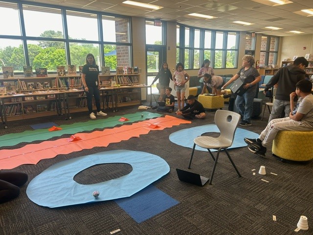 SHComets's tweet photo. The Sphero Olympics were held today at Sugar Hill! #kidswholovetocode https://t.co/gbYBvTt0rf
