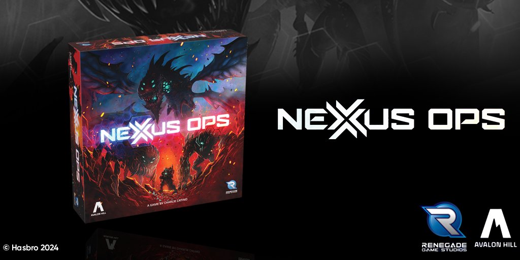 On a foreign moon in the galactic frontier, four corporations do fierce battle for the rare energy resource, rubium. It's up to you to carry out secret missions, enlist alien species, sway the tides of battle, and control the mines! Pre-order Nexus Ops now at #HasbroPulse!
