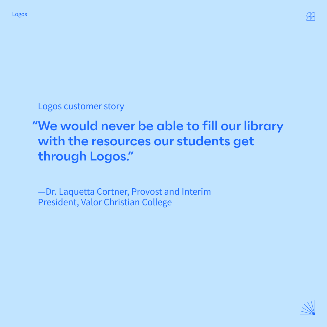 What do you do when students can’t afford their books? See how Logos' partnership @valorcollege helped keep their students from falling behind in class. Read more: bit.ly/4agi547
