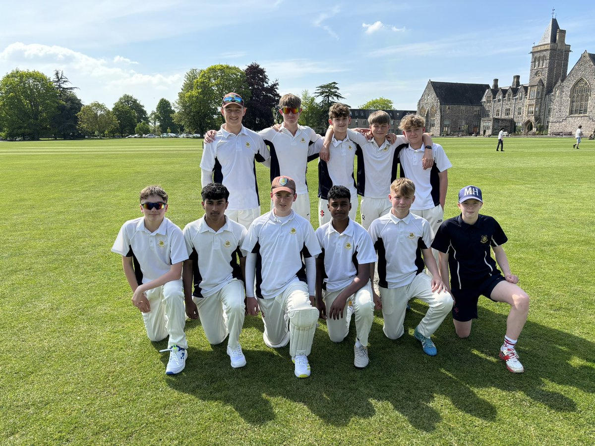 A great 10 wicket win for the U15 cricket team in the County Cup at a glorious Taunton School. Bowling first we dismiss Taunton B for 79 with a fantastic bowling display, 2 wickets for Gemma, Jasper and James T. We chase down within 11 overs with Henry 29NO and James S 52NO.