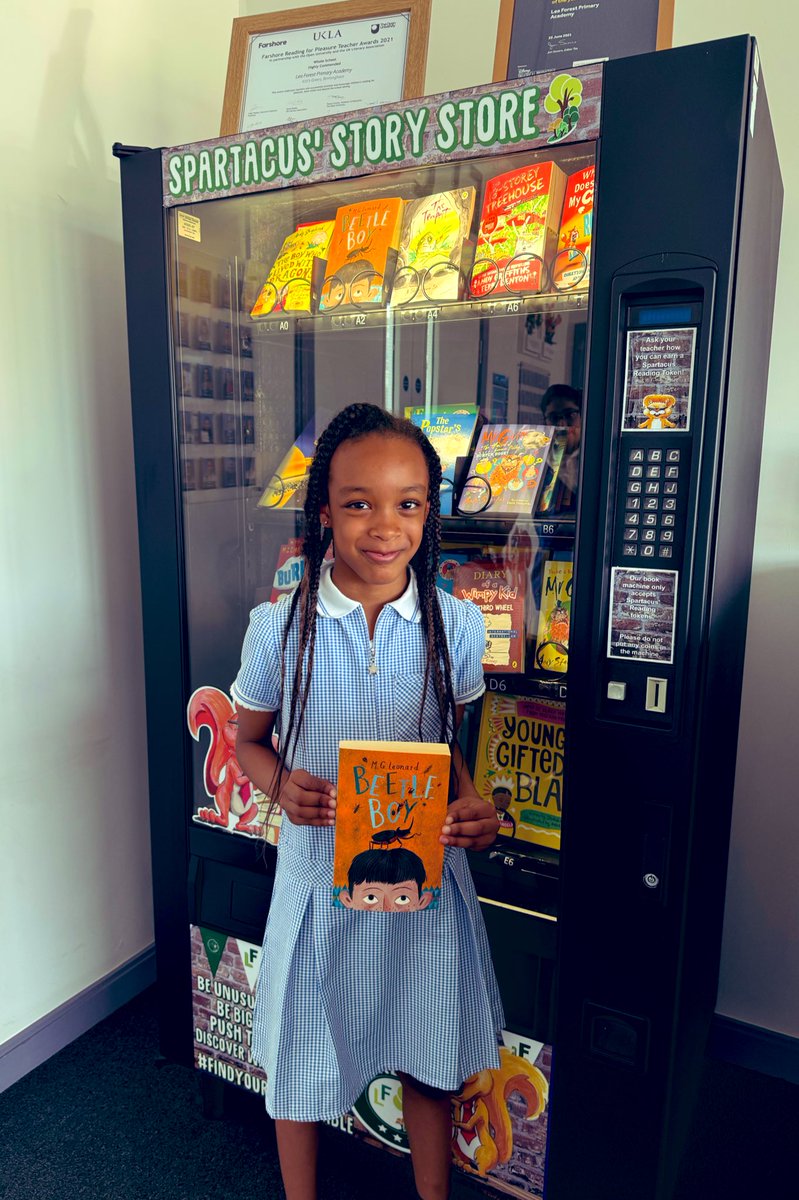Congratulations to our #Remarkable #Readers who were awarded with book tokens to use in our vending machine 🩵🙌🏻💙 @lea_forest_aet @AETAcademies @_Reading_Rocks_ @OpenUni_RfP @LFP_Dep @LFP_MissEvans @_bally_s @LeaForest_MrsM @CHanley74 @BirminghamEdu @McAuliffeSteph @mrsrmurad