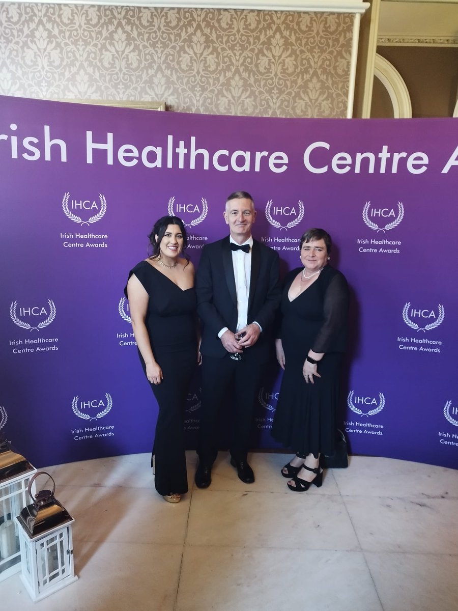 Getting ready for the Irish Healthcare Awards with colleagues Cathryn O’Leary and Claire Dolan @alzheimersocirl